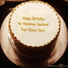Birthday Cake For Handsome Husband With Name