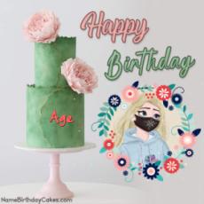 Happy Birthday Beautiful Birthday Cake With Photo and Age