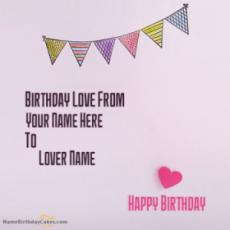 Edit Name On Lover Birthday Card