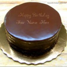 Name Birthday Chocolate Cake