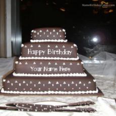 Happy Birthday Layer Cake With Name