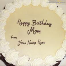 Simple Birthday Cake For Mother With Name