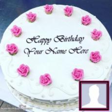 Special Happy Birthday Mother Cake With Name And Photo