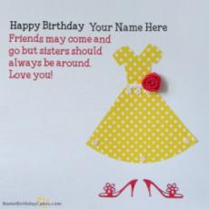 Sweet Sister Birthday Card Online