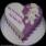 2nd Anniversary Cake Purple White Heart Wedding Anniversary  Cake With Name