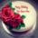 Romantic Roses Birthday Cake For Lover With Name