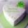 Green Heart Cake For Lover Birthday With Name