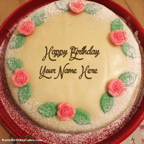 Amazing Banana Cake For Girls Birthday Wish With Name