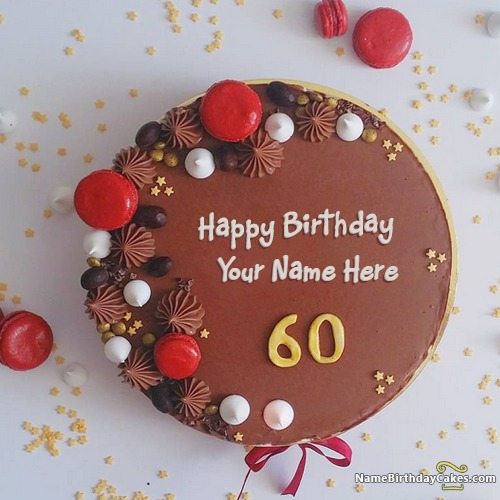 Free 60th Birthday Cake Images With Name