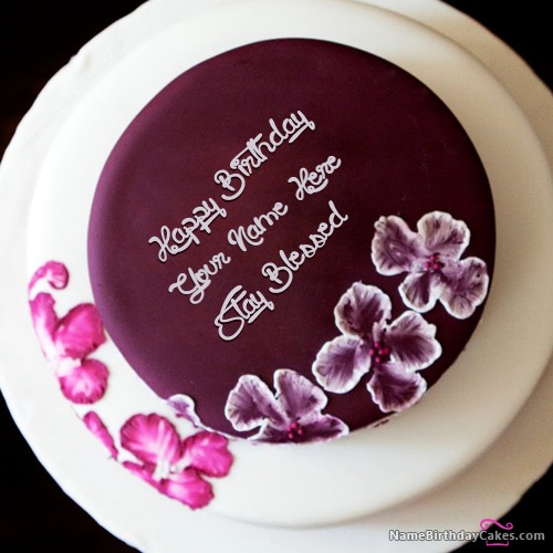 Make Name Editable Birthday Cake For Girl