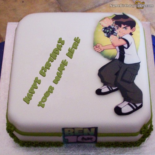 Ben10 Birthday Cake For Kids With Name