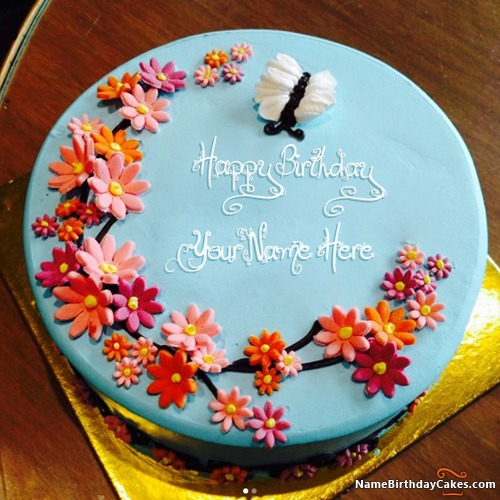 Specially Wife Name Wishes Birthday Cake Pictures