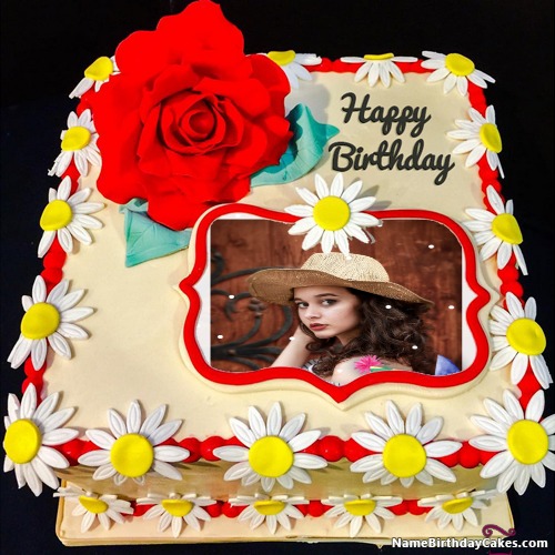Download Birthday Cake With Photo Print
