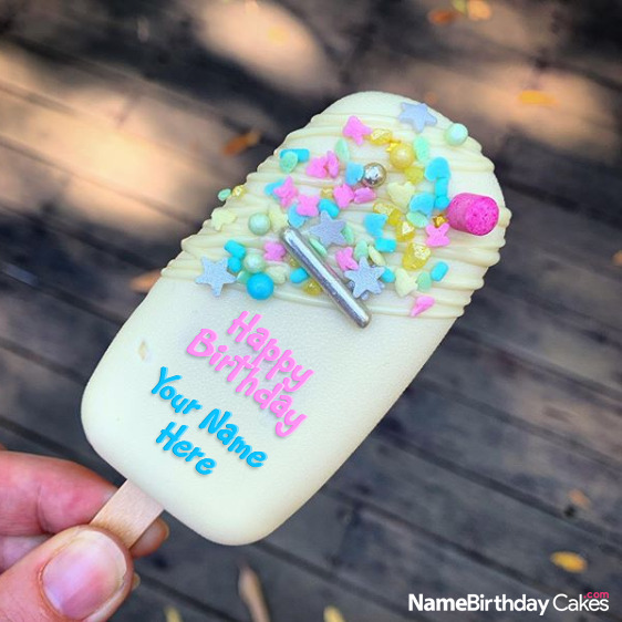 Colorful Cakesicle With Name Edit