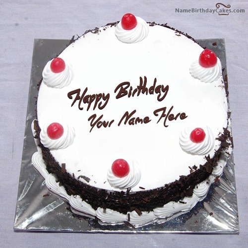 Get Free Black Forest Birthday Cake With Name