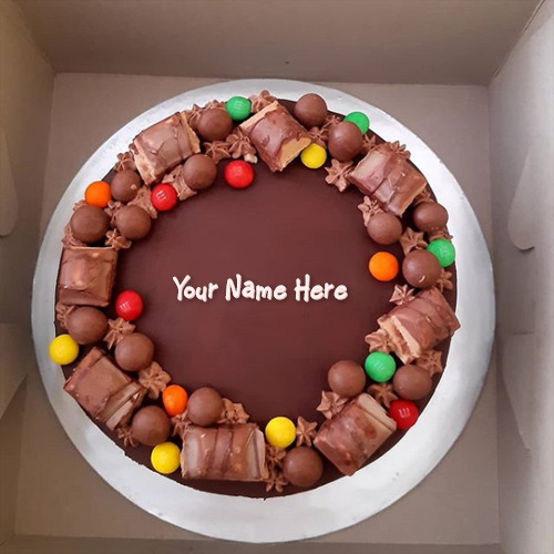 Choco Birthday Cake With Name