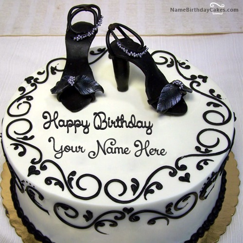 Shoe Cake For Girl Birthday With Name