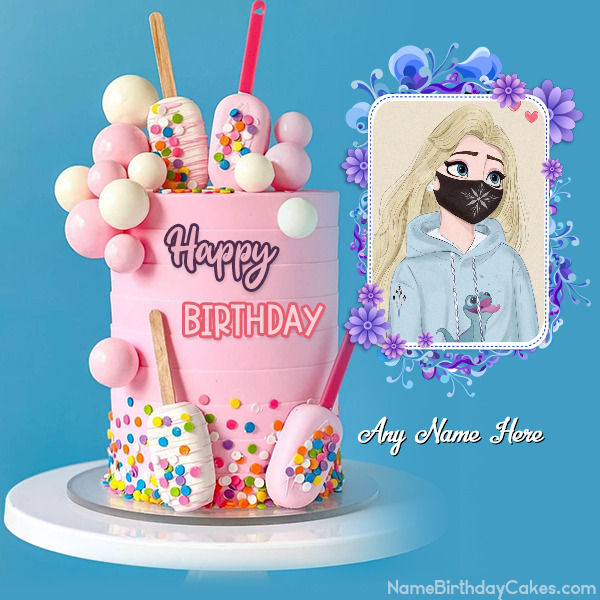Happy Birthday Beauiful Cake With Name and Picture