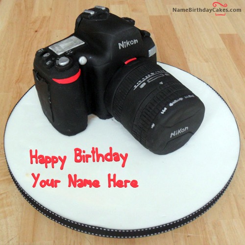 Happy Birthday Cake For Photographer With Name