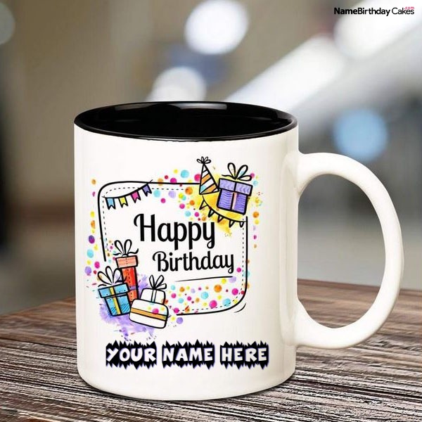 Children's Birthday Mug 1 yr Rabbit Design Boy or Girl Happy Birthday Mug 