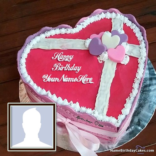 Heart Shaped Birthday Cake For Husband
