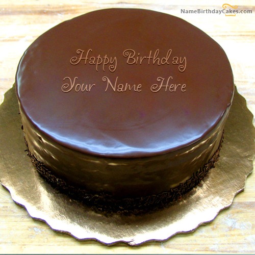 Download Name Birthday Chocolate Cake