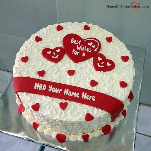 HBD Cake For Your Love With Name