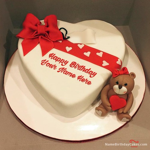 Download Love Cake With Name For Birthday