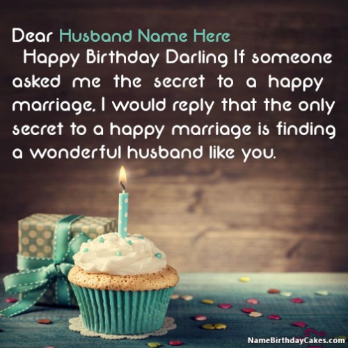 Name Birthday Msg For Husband