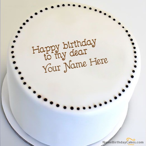 Happy Birthday Dear Cake With Name