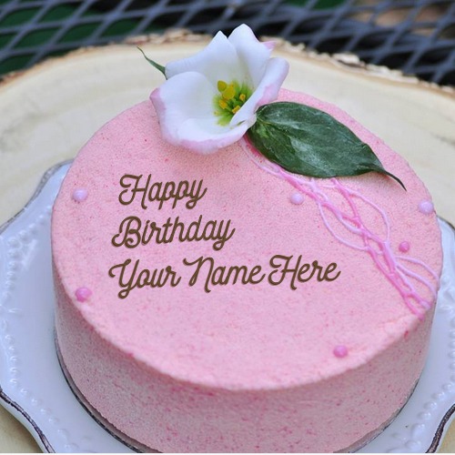 Creative Flower Happy Birthday Name Cake Images