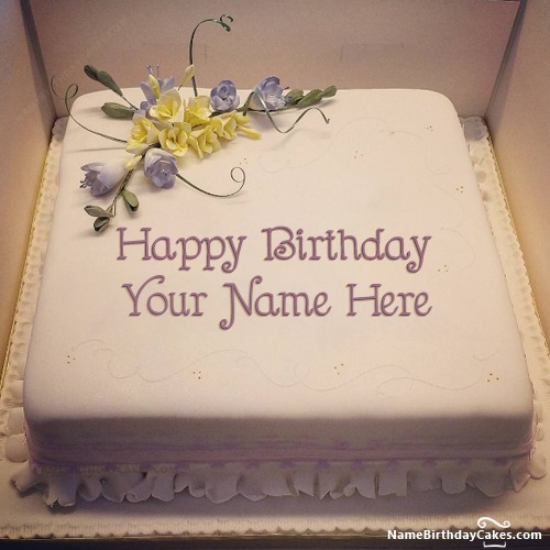 Happy Birthday Write Name On Cake