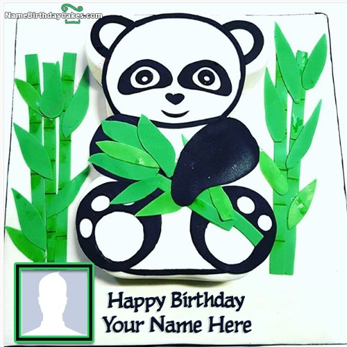 Teddy Bear Cake For Kids Birthday With Name And Photo