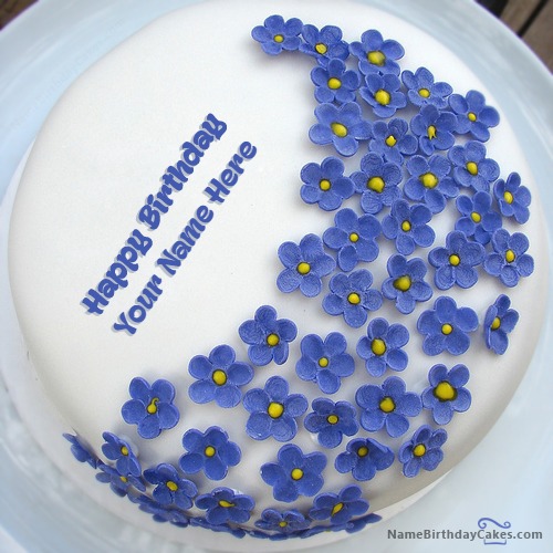 Wonderful Birthday Cakes With Violet Flowers