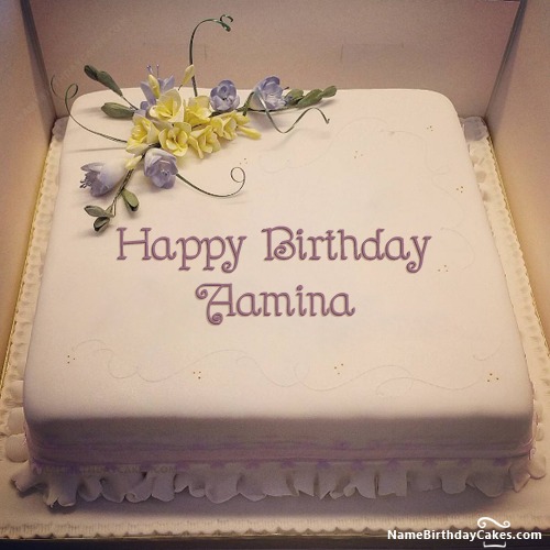 Happy Birthday Aamina Cakes, Cards, Wishes