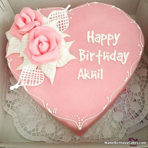 Happy Birthday Akhil Cakes, Cards, Wishes