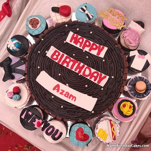 Happy Birthday Azam Cakes, Cards, Wishes - Happy BirthDay Azam 60228ef1De