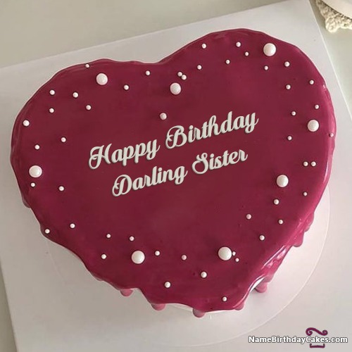Happy Birthday Darling Sister Cakes, Cards, Wishes
