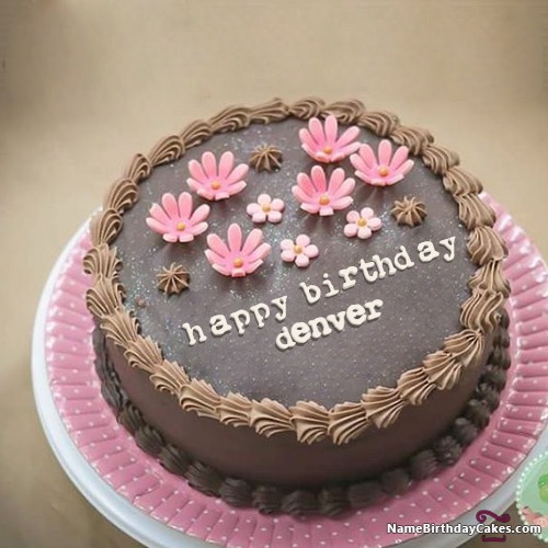 Happy Birthday Denver Cakes Cards Wishes