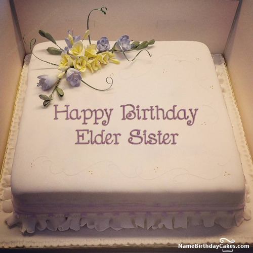 Happy Birthday Elder Sister Cakes, Cards, Wishes