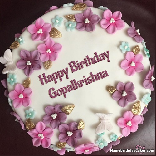 Happy Birthday Gopalkrishna Cakes Cards Wishes