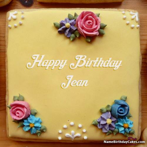 Happy Birthday Jean Cakes Cards Wishes
