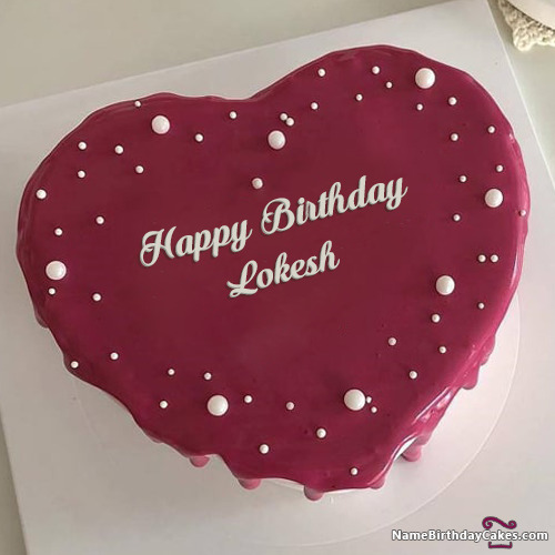 ❤️ Happy Birthday Chocolate Cake For Lokesh