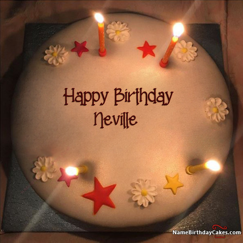 Happy Birthday Neville Cakes Cards Wishes