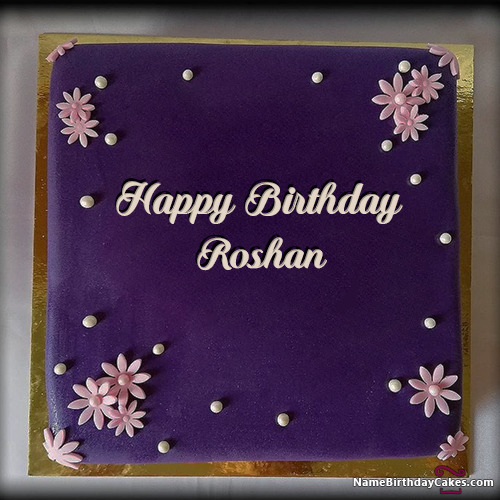 ❤️ Simple Rose Birthday Cake For Roshan