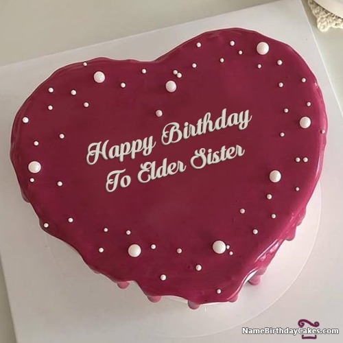 Happy Birthday To Elder Sister Cakes, Cards, Wishes