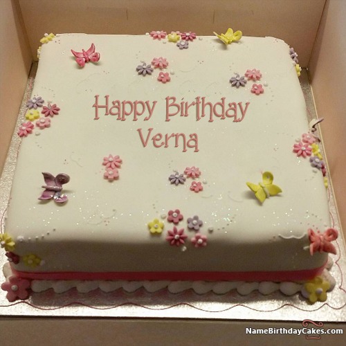 Verna Happy Birthday Cakes Pics Gallery