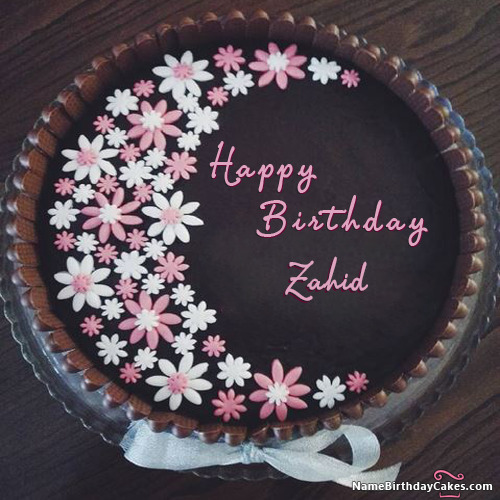 Happy Birthday Zahid Cakes Cards Wishes