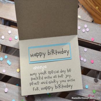 Happy Birthday Amaya - Video And Images