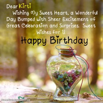 Happy Birthday Kirti - Video And Images